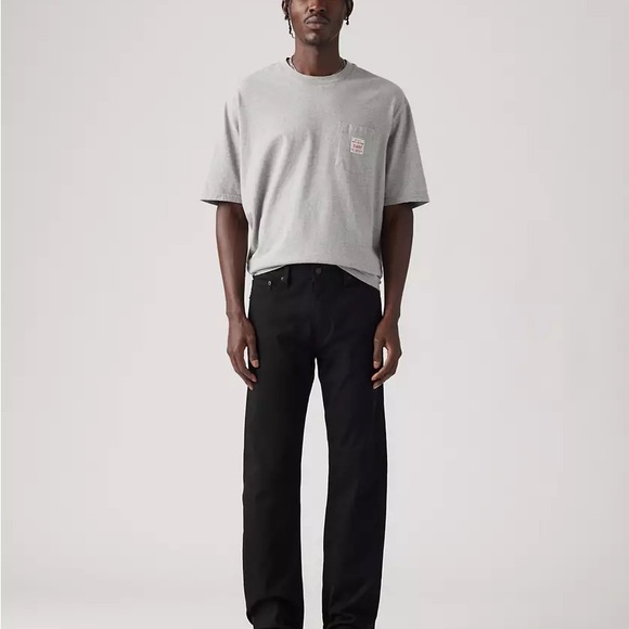 Levi's Black Straight Jeans Classic Style - Picture 1 of 4